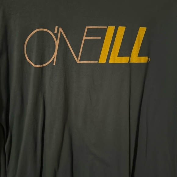 O'Neill Teal and Yellow Men's Short Sleeve Tee - Picture 2 of 4